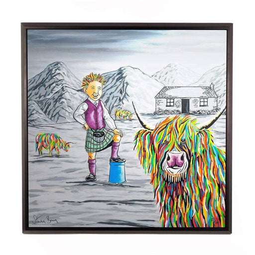 Oor Wullie & Big Tam McCoo - Framed Limited Edition Aluminium Wall Art