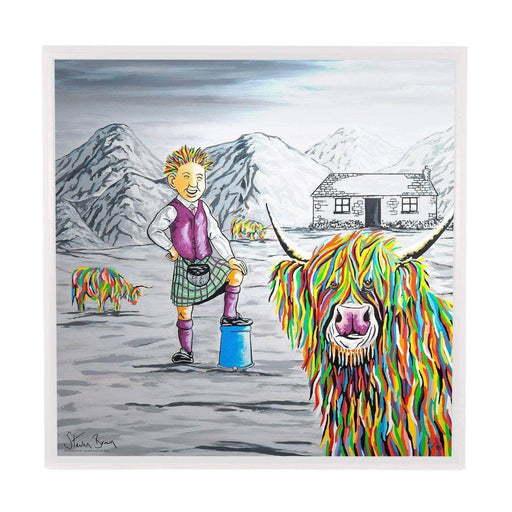 Oor Wullie & Big Tam McCoo - Framed Limited Edition Aluminium Wall Art