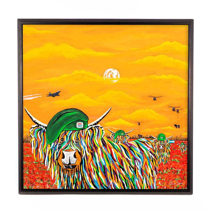 Private McCoo & The Troops - Framed Limited Edition Aluminium Wall Art