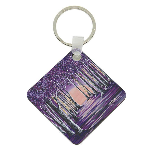 Purple Forest - Acrylic Keyring