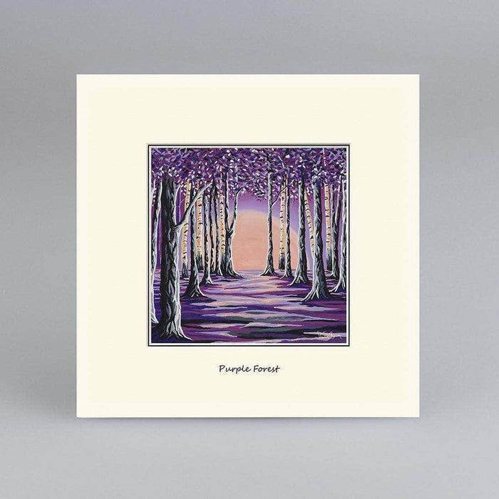 Purple Forest - Digital Mounted Print