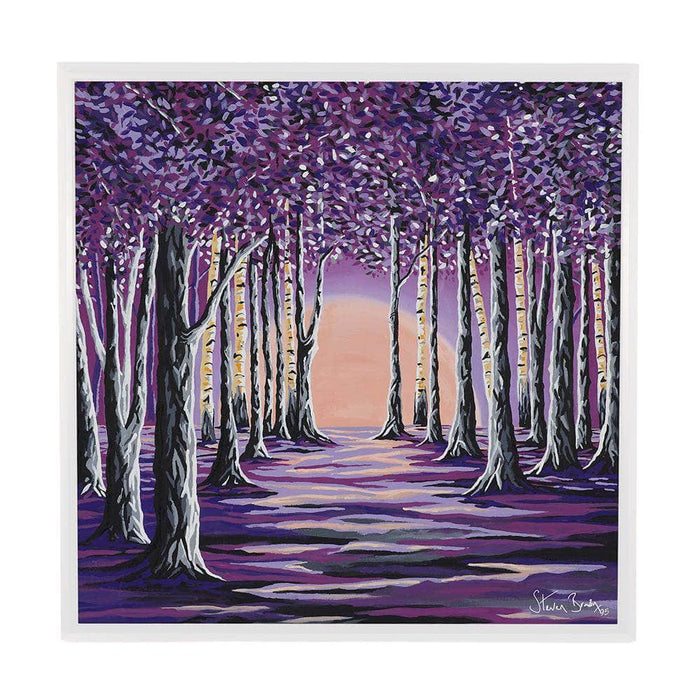 Purple Forest - Framed Limited Edition Aluminium Wall Art