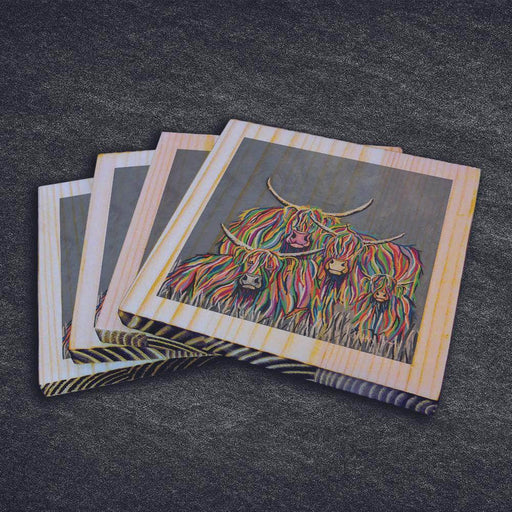Ross & Claire McCoo - Wooden Coasters