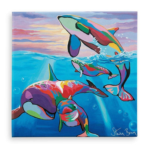 Save the Ocean Families - Canvas Prints