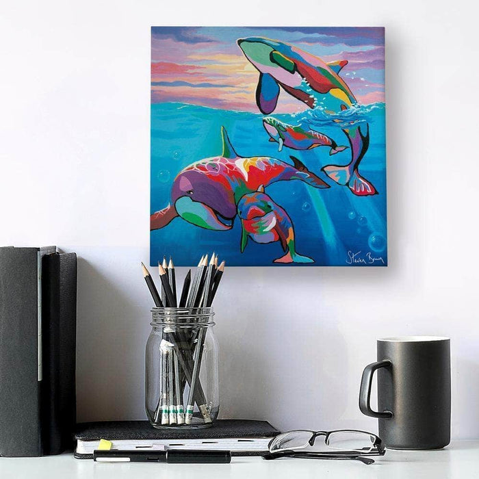 Save the Ocean Families - Canvas Prints