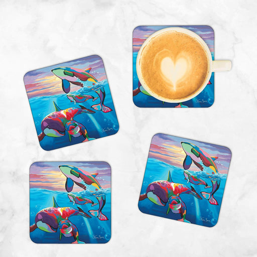 Save the Ocean Families - Coasters Set of 4