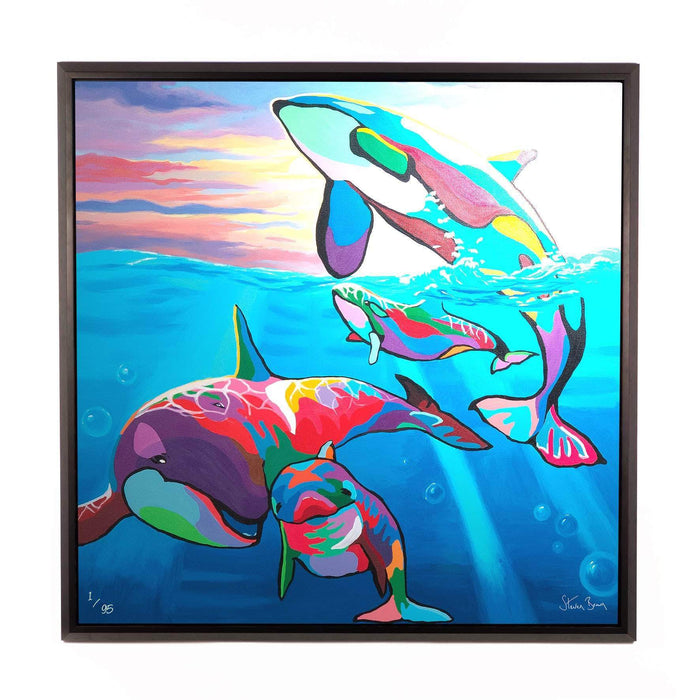 Save the Ocean Families - Framed Limited Edition Aluminium Wall Art
