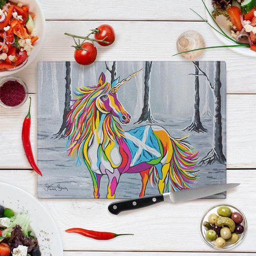 She Who is Brave - Glass Chopping Board