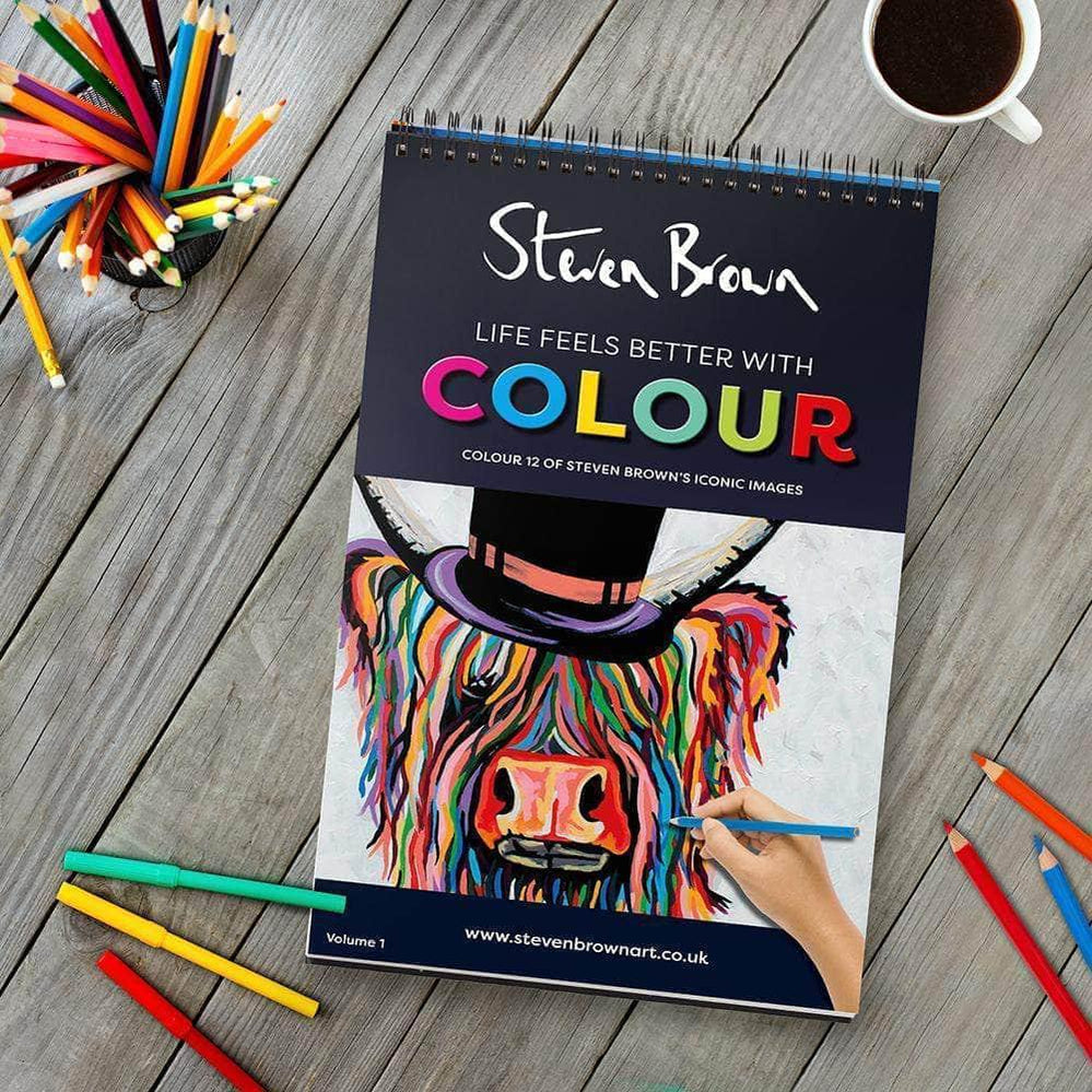 Steven Brown Colouring Books