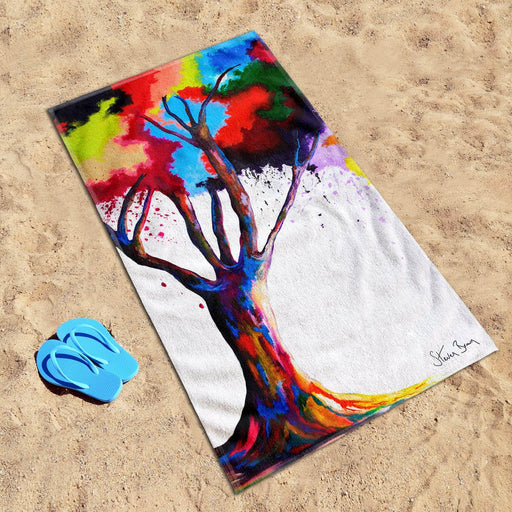 Tree Of Aura - Beach Towel